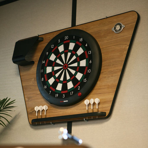 Dartscheibe - effet ch&ecirc;ne - STELLA BABY-FOOT & BILLARDS