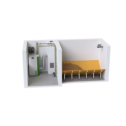 Lagerraum-Silo / für Holzpellets - Pellet room - oekofen
