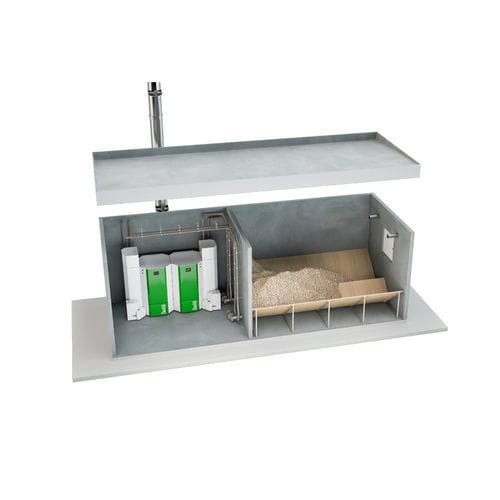 Pellet-Heizkessel - oekofen - nur für Heizzwecke / mit Warmwasserbereiter / mobil