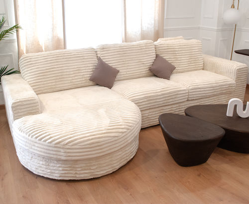 Ecksofa - MIRA - TRUST MOBILIER - modern / Stoff / mit Armlehnen