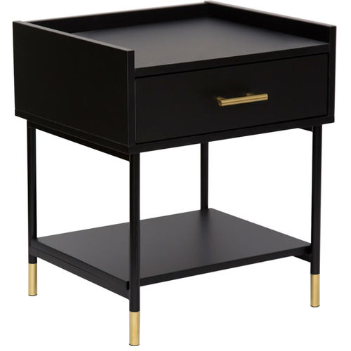 Moderner Nachttisch - TEDEE - TRUST MOBILIER - Holz / Gestell aus Metall / rechteckig