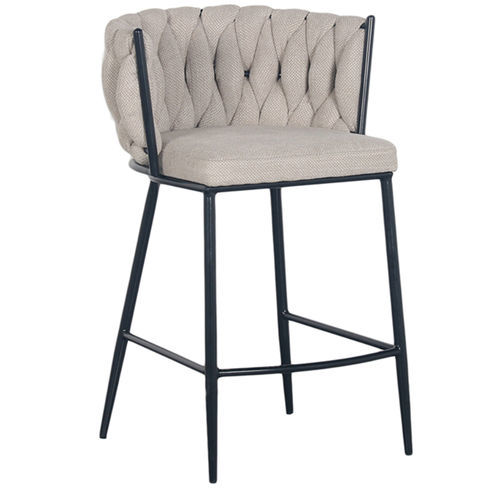 Moderner Barstuhl - WAVAR - TRUST MOBILIER - für den Innenraum / Stoff / Gestell aus Metall