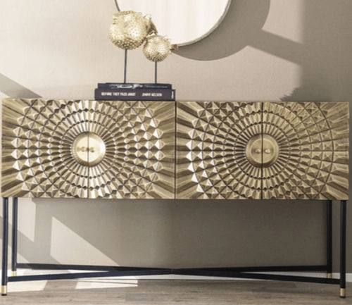 Modernes Sideboard - NOA 4 - TRUST MOBILIER - Holz / Metall / mit Schwingtür