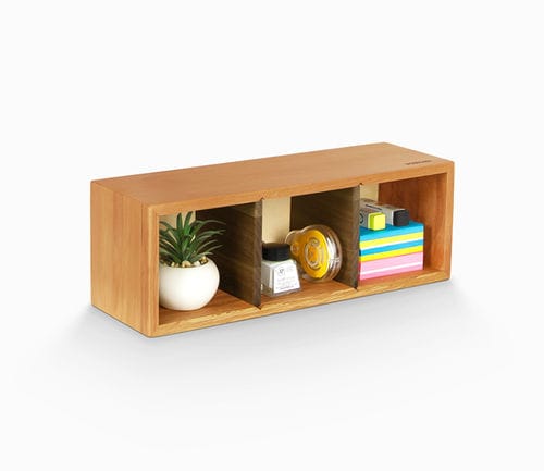 Selbsttragendes Regal - E035W3 - WOODSAKA KFT. - modern / Nussbaum / Buche