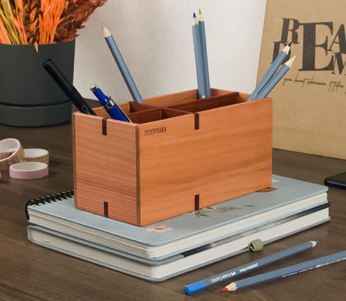 Holz-Büroorganizer - KP335 - WOODSAKA KFT.