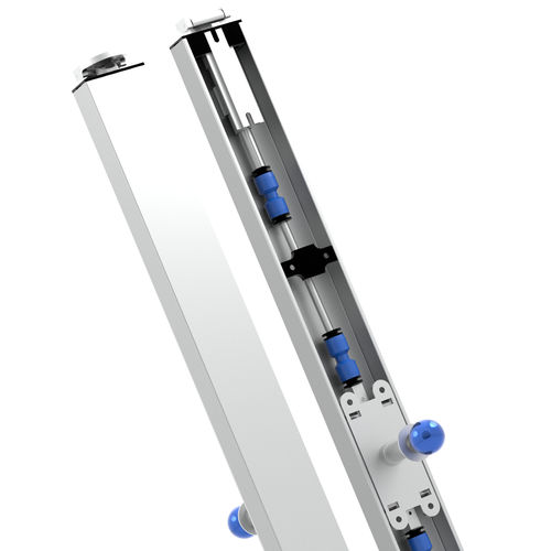 Profil für Tür - FITSPIN - Fitlock | Daureka S.r.l. - Aluminium / Rechteck / für LED-Beleuchtung