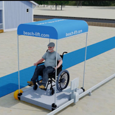 Transportplattform - Beach-Lift - Abtei Lift Group - für Außenbereich / für Personen mit eingeschränkter Mobilität / für Strand