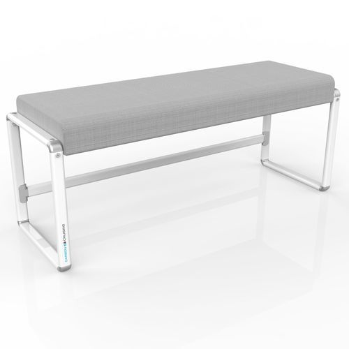 Moderne Bank - VIDA  - Carbon Cruising - Stoff / Aluminium / Kohlefaser