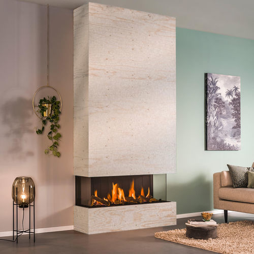 Gaskamin - 120 Panoramic - Trimline Fires - bodenstehend / für Wandmontage / mit 3 Sichtseiten