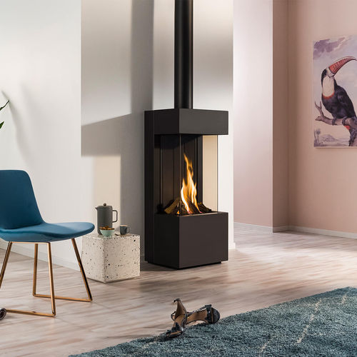 Gaskamin - Trimline Quartz - Trimline Fires - freistehend / bodenstehend / Zentral