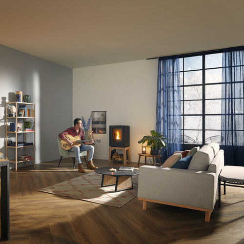 Pelletkaminofen - Woody Loft - Trimline Fires - 5 kW...10 kW / 0 - 5 kW / freistehend