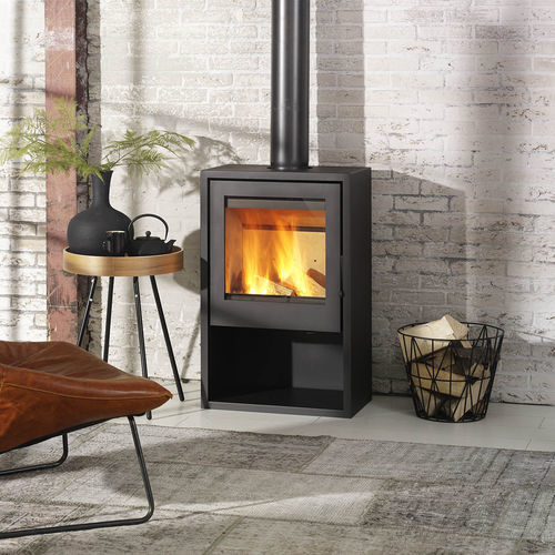 Holz-Kaminofen - Woody Air 8 - Trimline Fires - 7 kW / 0 - 5 kW / freistehend