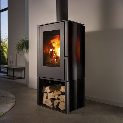 Holz-Kaminofen - Trimline Woody Loft 3S - Trimline Fires - 5 kW...10 kW / 0 - 5 kW / freistehend
