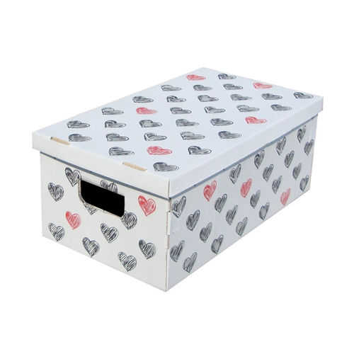 Karton-Aufbewahrungsbox - Unduetre Love - Lavatelli S.r.l. - mit Deckel