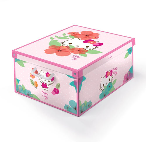 Karton-Aufbewahrungsbox - Hello Kitty - Lavatelli S.r.l. - mit Deckel / für Schränke