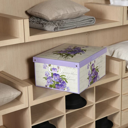 Karton-Aufbewahrungsbox - Violette - Lavatelli S.r.l. - mit Deckel / für Schränke