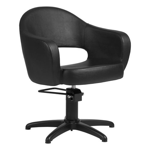 Moderner Friseurstuhl - Soph - WEELKO BARCELONA - PVC / Metall / mit Hubhydraulik
