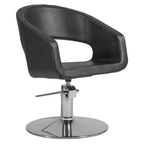 Moderner Friseurstuhl - Boho - WEELKO BARCELONA - PVC / aus verchromtem Metall / mit Hubhydraulik