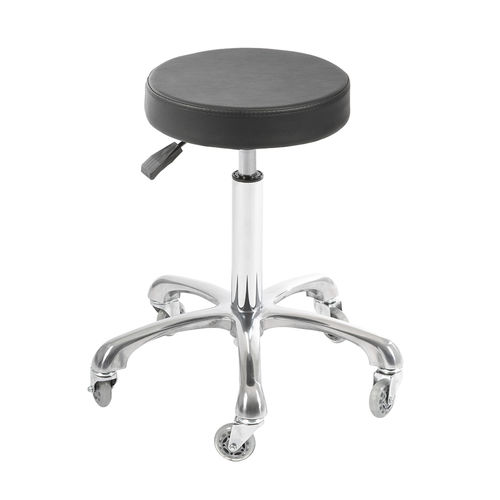 Moderner Friseurhocker - Motion - WEELKO BARCELONA - Kunstleder / Gestell aus Aluminium / mit Rollen