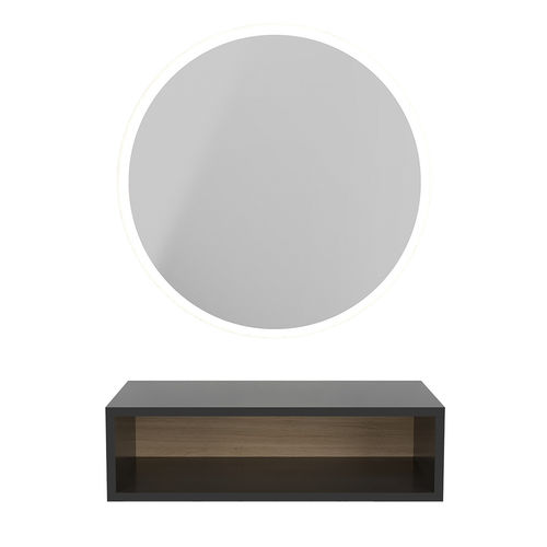 Wandmontierter Spiegel - Traz - WEELKO BARCELONA - für Frisörsalon / für Barbiersalon / modern