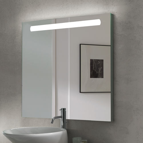 Wandmontierter Spiegel für Badezimmer - 5148120 - Emuca SA - modern / rechteckig / Aluminium