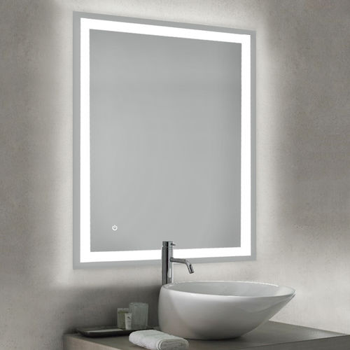 Wandmontierter Spiegel für Badezimmer - 5151020 - Emuca SA - modern / rechteckig / Kunststoff