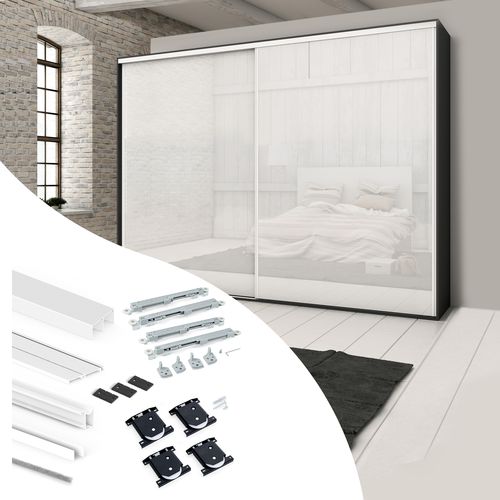 Aluminium-Schiebesystem - 6031312 - Emuca SA - für Schranktür / für Möbel / für Privatgebrauch