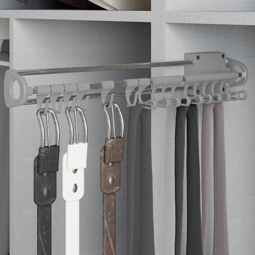 Gürtelhalter für Kleiderschrank - 6211025 - Emuca SA - Stahl / mit Krawattenhalter