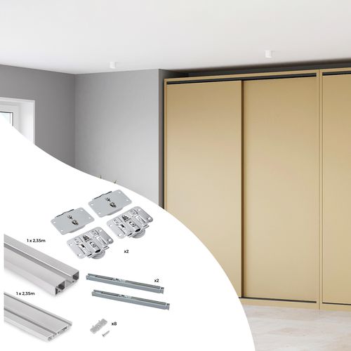 Aluminium-Schiebesystem - 6213562 - Emuca SA - Tür / für Privatgebrauch