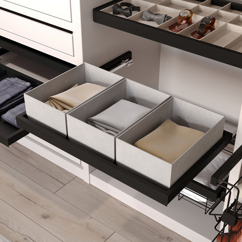 Kunststoff-Aufbewahrungsbox - 7029154 - Emuca SA - Aluminium / Stoff / Stahl