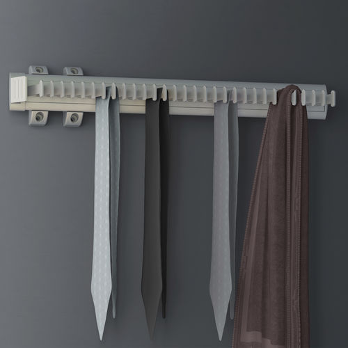 Wandmontierter Garderobenständer - 7913862 - Emuca SA - modern / Aluminium / Kunststoff