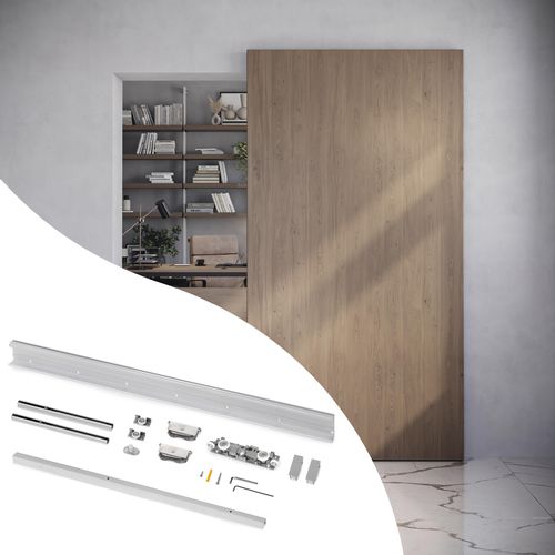 Aluminium-Schiebesystem - 6119420 - Emuca SA - für Holztür / für Privatgebrauch