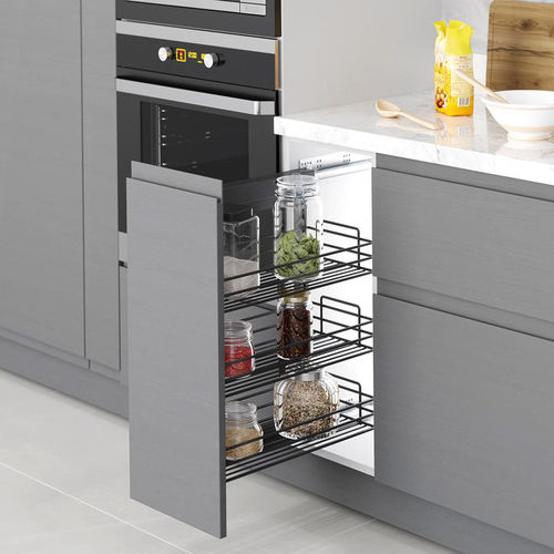 Schublade für Küchen - 8977835 - Emuca SA - Stahl / ausziehbar