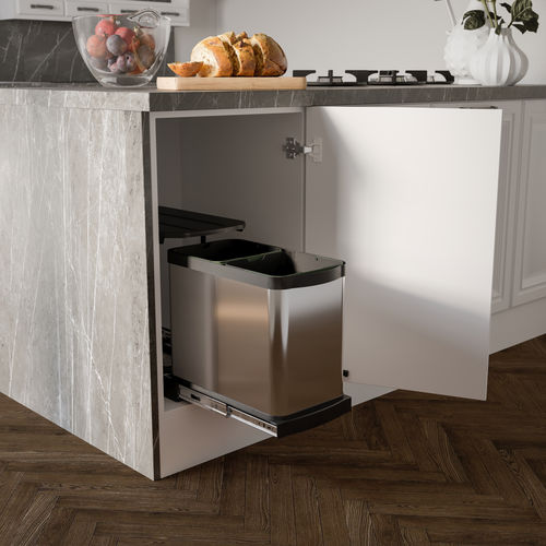 Stahl-Abfallbehälter - 8131765 - Emuca SA - Kunststoff / für den Innenraum / System