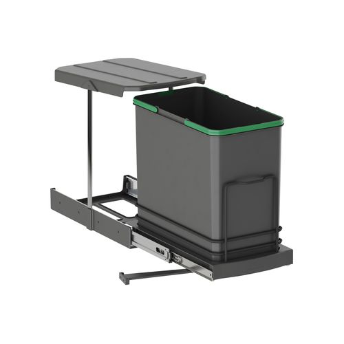 Stahl-Abfallbehälter - 8133623 - Emuca SA - Kunststoff / für den Innenraum / System