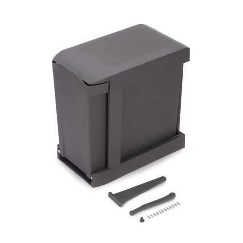 Abfallbehälter für Küche - 8907023 - Emuca SA - System / Stahl / Kunststoff