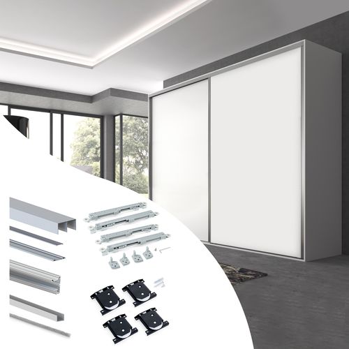 Aluminium-Schiebesystem - 6030962 - Emuca SA - für Schranktür / für Privatgebrauch