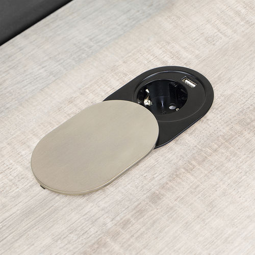 USB-Steckdose - 5048065 - Emuca SA - für Möbel / Unterputz / Edelstahl