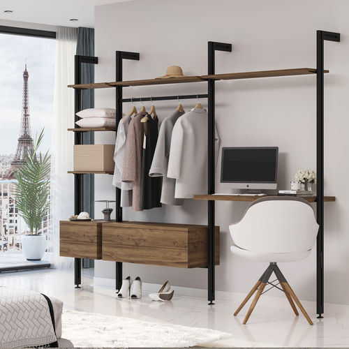 Wandmontiertes Regal - 7022054 - Emuca SA - Modul / Decke/Boden / minimalistisches Design