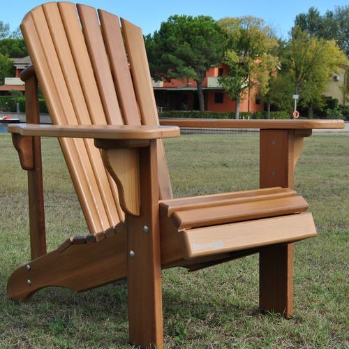 Adirondack-Gartenstuhl - Cedrina  - Adirondacktribute - rustikal / für Außenbereich / Zedernholz