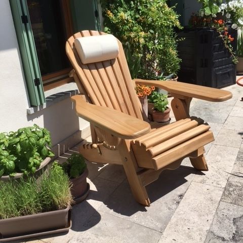 Adirondack-Gartenstuhl - Reclinabile - Adirondacktribute - modern / für Außenbereich / für Terrasse