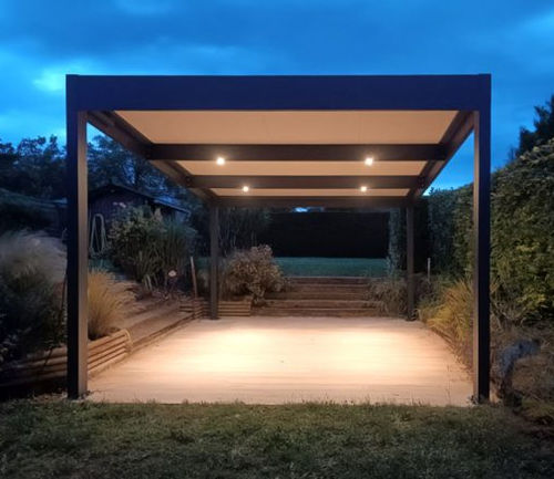 Maßgefertigter Carport - Groupe AJ2R (JERREL / LI-SU DES TEMPS / ASPIC) - Solar / Aluminium / 1 Platz