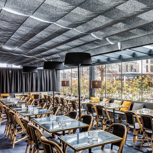 Hitzeschutz-Jalousie - SOLARIA - REFLEX'SOL - Raffrollo / für Verandas / für Glasdach