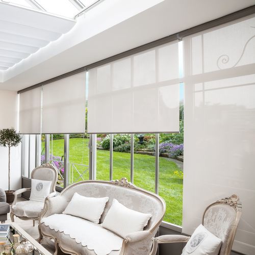 Gewebe für Sonnenschutz - 555 - REFLEX'SOL - Rollo / einfarbig / PVC-beschichtet