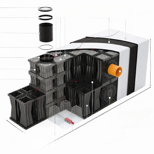 Boxsystem zur Regenwasserversickerung für Dach - AQUABOX - ROTO SLOVENIJA - für Haus / für Straßen / für Industrieanwendung