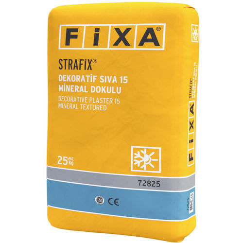Gips zur Endbearbeitung - STRAFIX 15 - FİXA YAPI KİMYASALLARI SAN VE TİC LTD.ŞTİ - wasserdampfdurchlässig / Dekor / auf Zementbasis