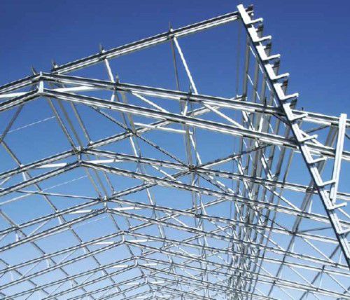 Metall-Dachstuhl / für Gebäude - voestalpine Sadef nv - für Hangar / für Abdeckung / für Dach mit doppelter Neige