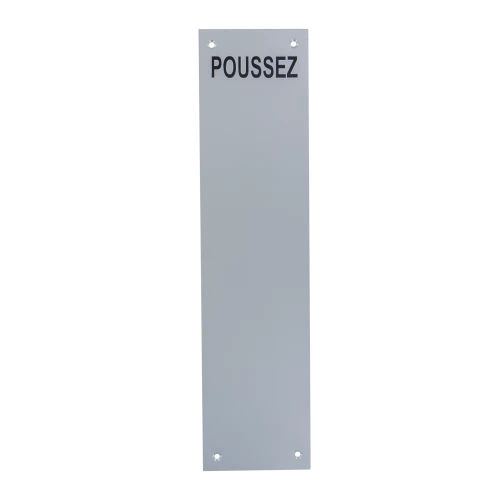 Schild für Tür - POUSSEZ - Bilcocq-Duval - festinstalliert / anodisiertes Aluminium / Einschraub