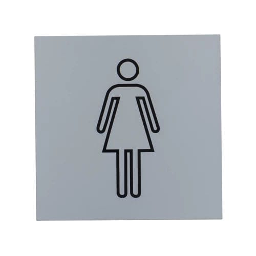 Tür-Piktogramm / Türen - F - Bilcocq-Duval - anodisiertes Aluminium / zum Kleben / für sanitäre Anlagen