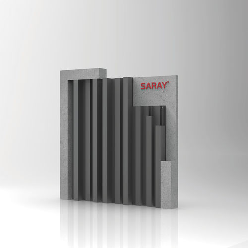Spezial-Fassadenverkleidung - VERTICAL - SARAY ALUMINYUM - Aluminium / vertikal / gestrichen